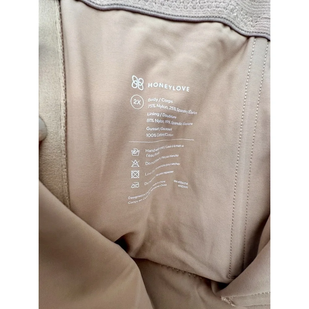 Honeylove Superpower Shorts‎ Sand Nude Sz 3XL Shapewear Tummy Control NO Straps